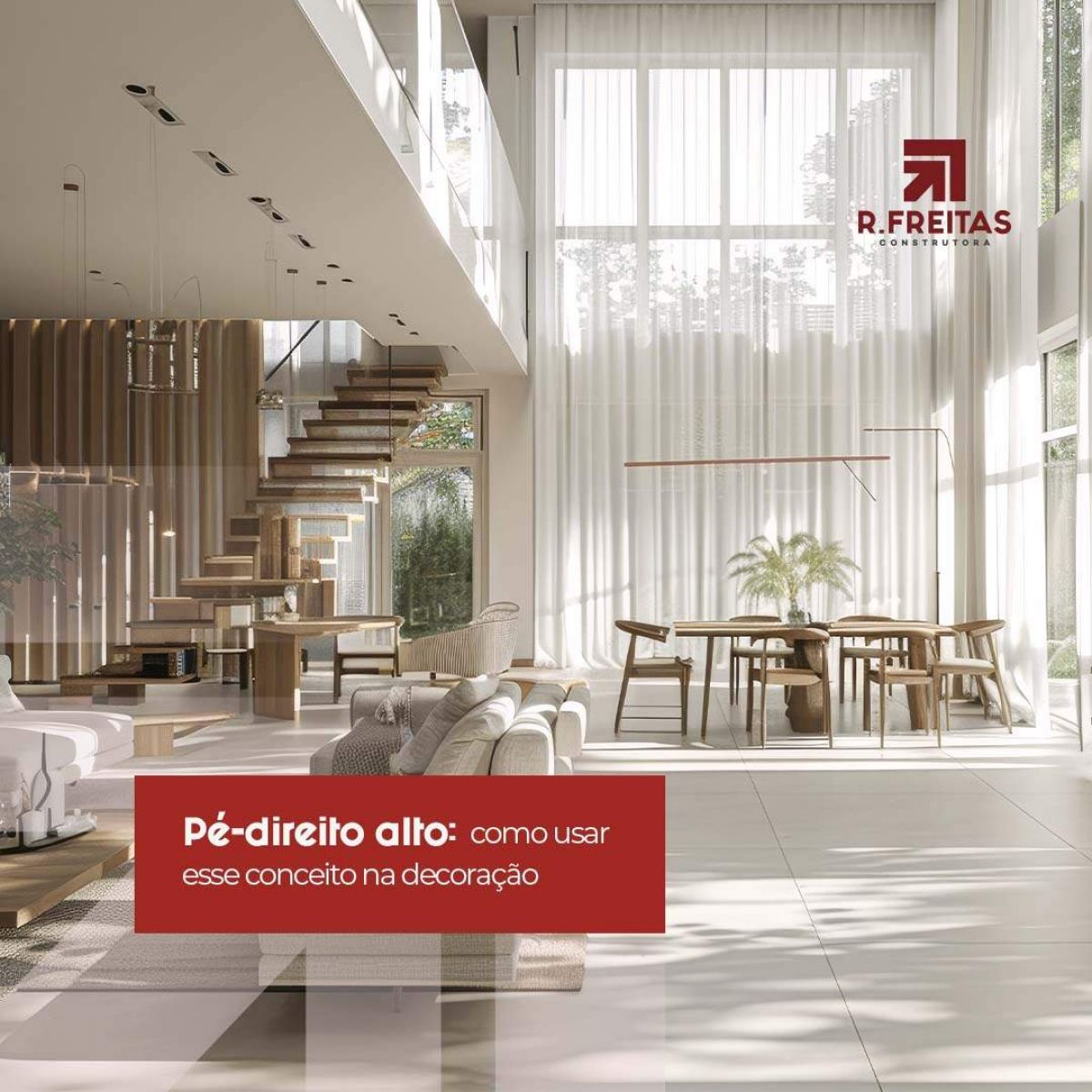 Pé-direito alto: como usar esse conceito na decoração