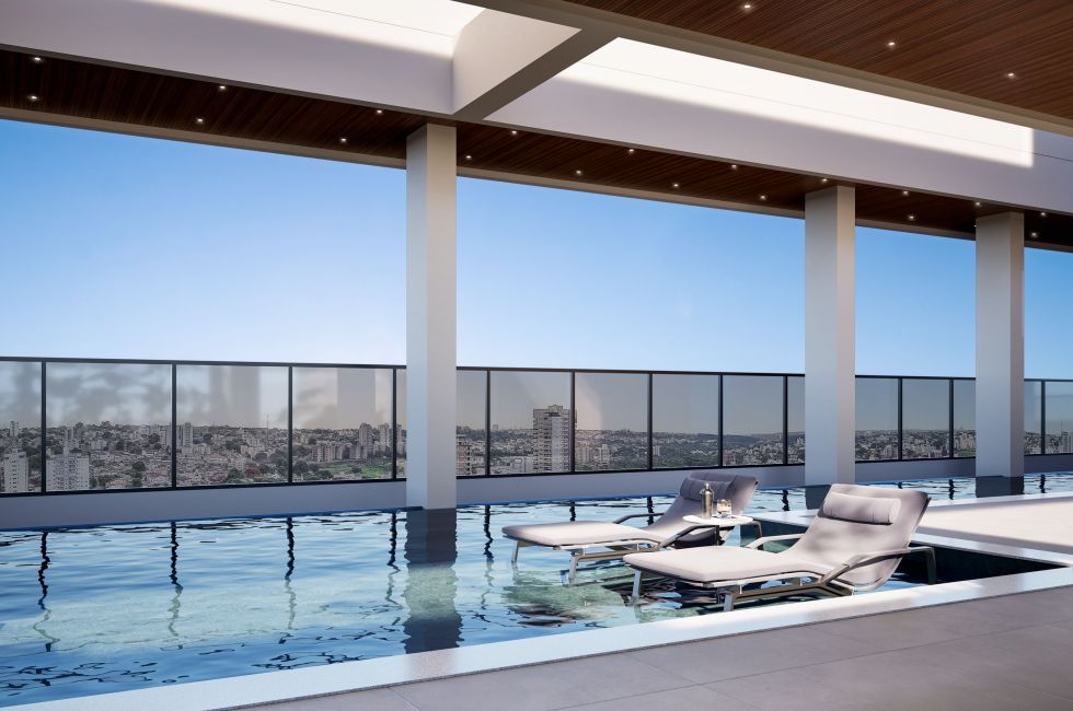 Piscina com borda infinita